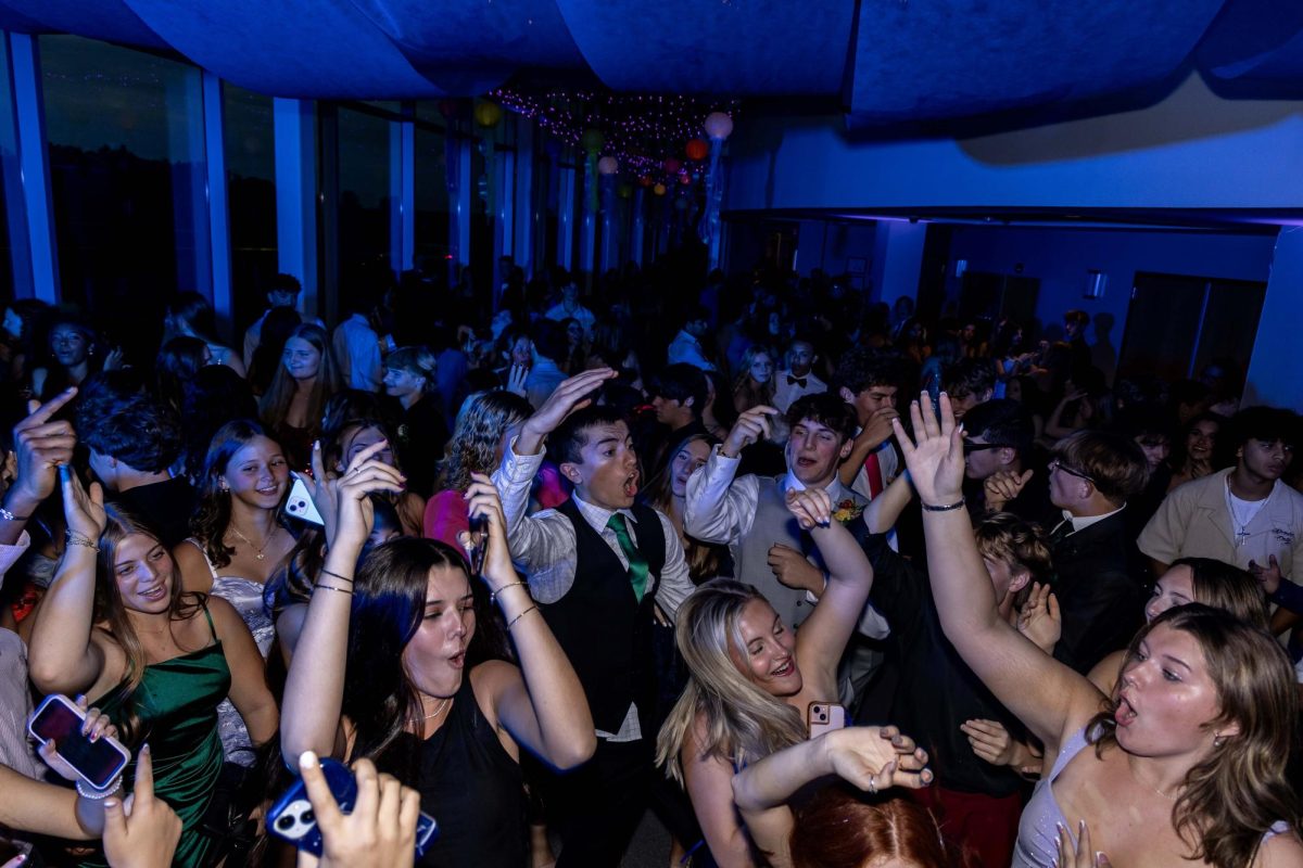 JUMP AROUND! Everyone at the dance is jumping around dancing having a good time at the Homecoming 2025.
