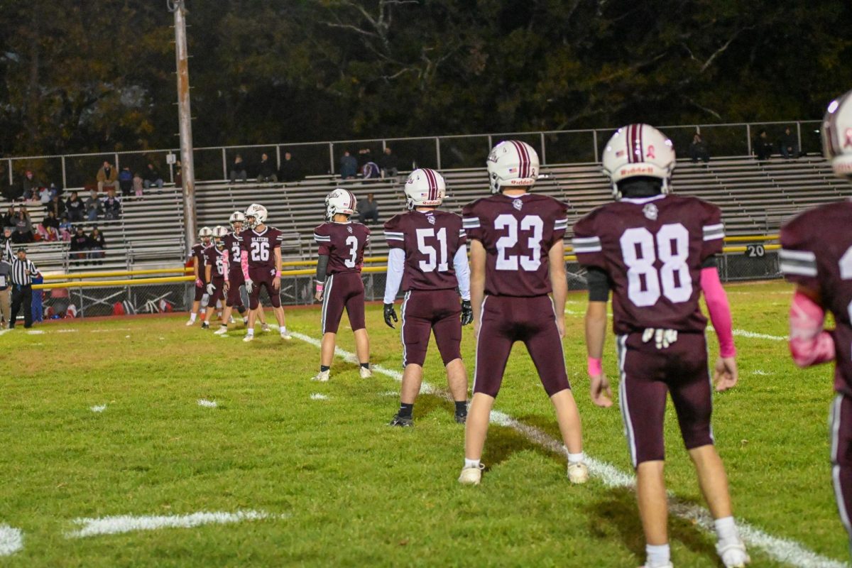 KICKOFF!!! These players are lined up and locked in, ready for the next play. 